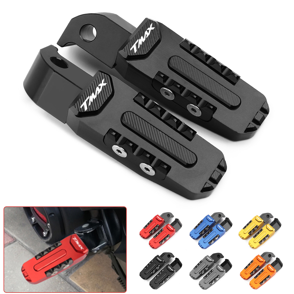 Tech Max Accessories - フットペグ付きオートバイ用リアフットレスト,フットレスト,ヤマハtMax 560,tmax,tmax,560,2021, 2022