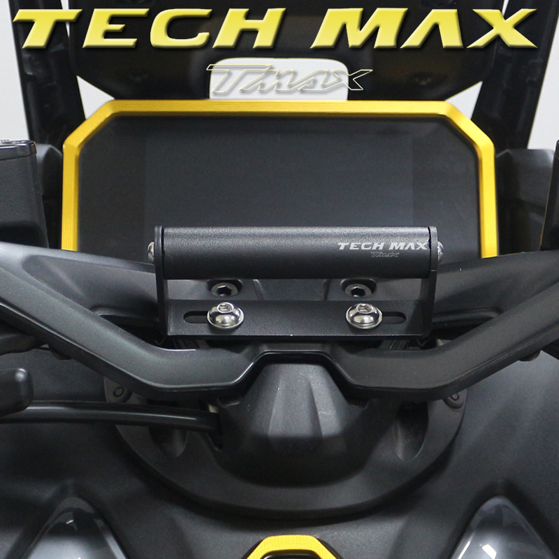 Tech Max Accessories - オートバイアクセサリーナビゲーションブラケットマウントスマートフォン GPS ホルダーヤマハ TMAX560 テックマックス T-MAX