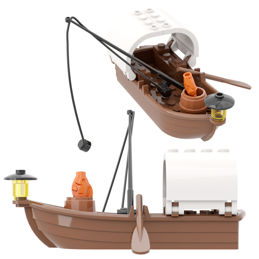 都市創造性中世海賊船漁船組み立てMOC DIYモデルビルディ - Tech Diving Accessories のレビューと価格