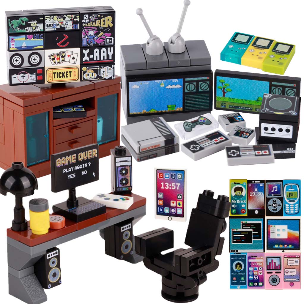 MOC ゲームコンソールコンピュータモデル Buidling - Tech Diving Accessories のレビューと価格
